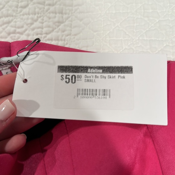 NWT Hot Pink Mini Skirt - Picture 5 of 5